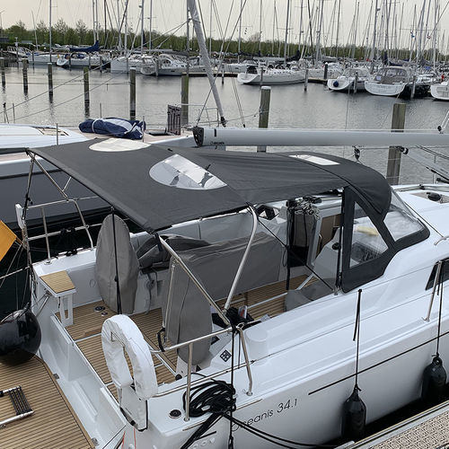 Bimini-Top für Boot - Handrail  - NVequipment - für Segelboot / für Ruderhaus / mit Edelstahlstruktur