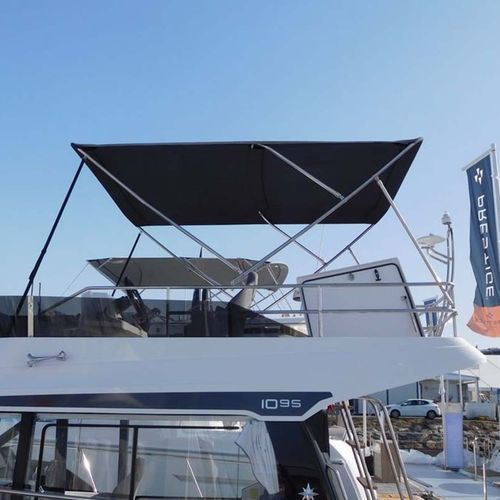 Bimini-Top für Boot - fly  - NVequipment - für Ruderhaus / mit Edelstahlstruktur
