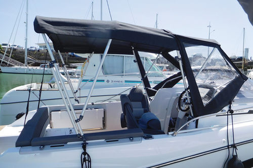 Sonnensegel für Boot - Canopy - NVequipment - für Ruderhaus / mit Edelstahlstruktur