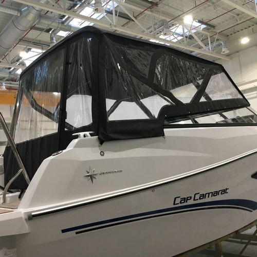 Roofdach für Boot - FULL SPRAYHOOD - NVequipment - für Ruderhaus / mit Edelstahlstruktur