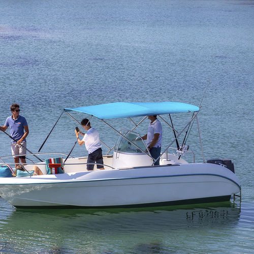Bimini-Top für Boot - NVequipment - für Ruderhaus / mit Edelstahlstruktur