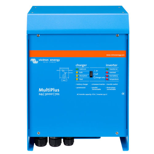 Kombination -Wechselrichter und Ladegerät / Spannung - MultiPlus - Victron Energy - DC / AC / für Marineanwendungen