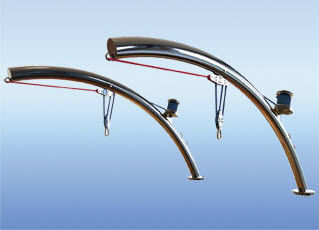 Davit für Boot - Oval 15ZERO - Cooney Marine - manuell