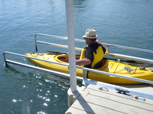Rampe für das Zuwasserlassen / Kayaks - EZ LAUNCH - EZ Dock - schwimmend / für Kanus