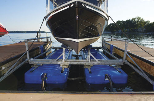 Bootslift - SHALLOW WATER™ - HydroHoist - schwimmend / galvanisiertem Stahl