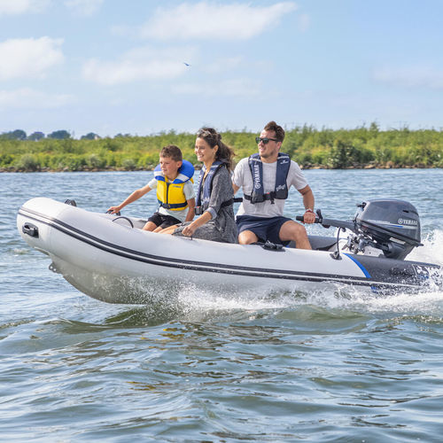 Außenborder-Schlauchboot - YAM 350TAf - Yamaha Motor Europe - Marine - für Angelsport / Aluminium