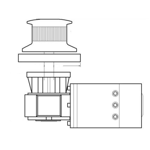 Gangspill für Boot - C series - Anchorlift - elektrisch / Edelstahlgrund