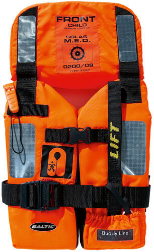 Schaumstoff-Rettungsweste - 2010 M.E.D./SOLAS - Baltic - 100 N / für Kinder / zur beruflichen Nutzung