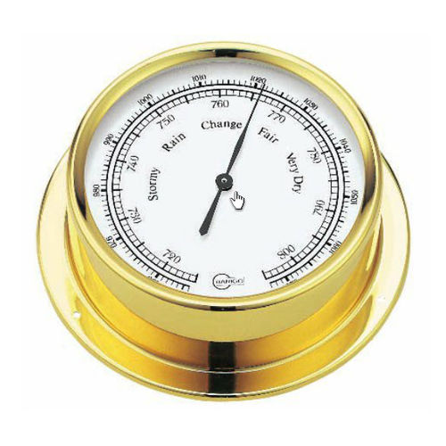 Analoges Barometer - 184MS - Barigo - Messing / weiß