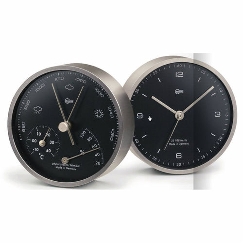 Analoges Barometer - 101.5 - Barigo - Messing / schwarz / Thermometer