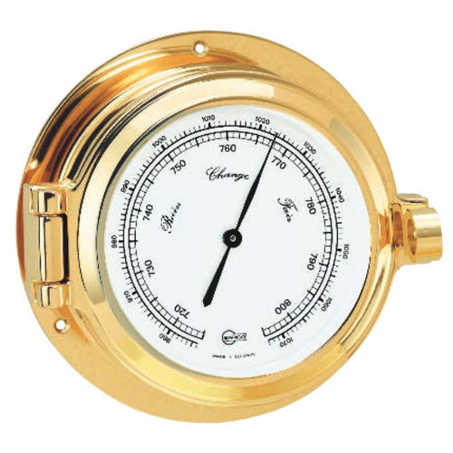 Analoges Barometer - 1325MS - Barigo - Messing / weiß