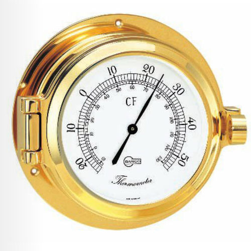 Analoges Thermometer - 1329MS - Barigo - poliertes Messing / °C / °F