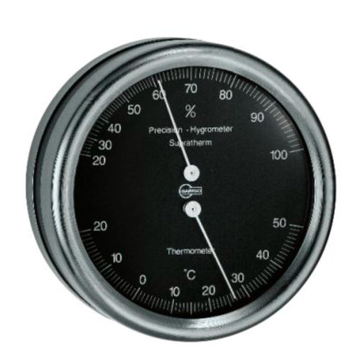 Analoges Thermometer - 829 - Barigo - Hygrometer / Edelstahl / °C