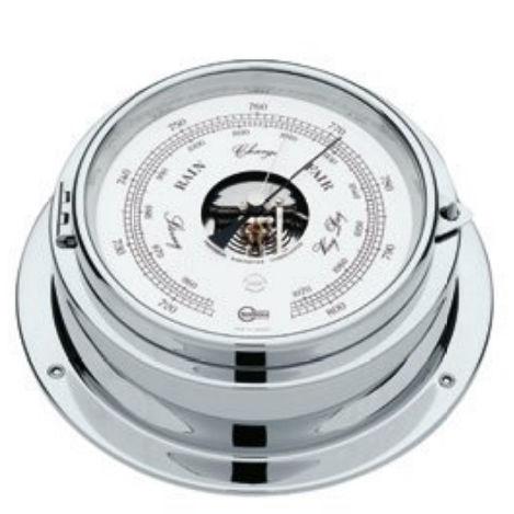 Analoges Barometer - 1613CR - Barigo - Chrom / weiß