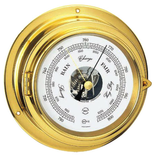 Analoges Barometer - 1613MS - Barigo - Messing / weiß