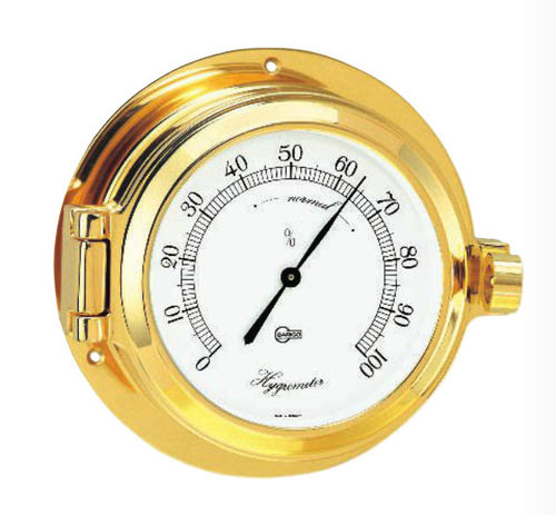 Analoges Hygrometer - 1328MS - Barigo - Messing / weiß