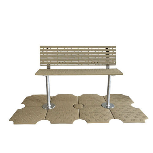 Bank für Steg - B0094 - CANDOCK - grau