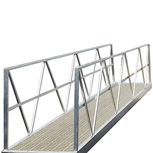 Gangway für Steg - CANDOCK - manuell / Aluminium / mit Geländer