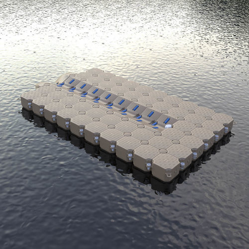 Schwimmponton - 18 ft - CANDOCK - modular / zur  Trockenlagerung / für Yachthafen