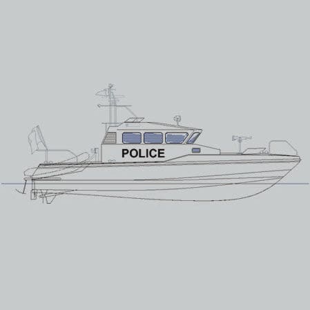 Patrouillenboot Berufsschiff - RPB 15 - Raidco Marine - Innenborder / Aluminium