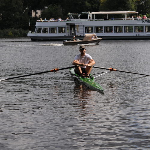 Rennruderboot - Training 1x - Baumgarten Bootsbau - Freizeit / Skiff / ohne Steuermann
