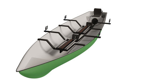 Traditionelles Sportruderboot - Ruderjolle 2x+ - Baumgarten Bootsbau - Touring / Freizeit / Doppelzweier
