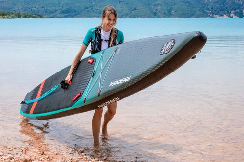 Aufblasbares SUP - FIRST  - AQUADESIGN - Touring / Race / für Fortgeschrittene