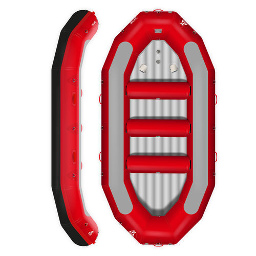 Raft / 9 Plätze - RAPTOR 410 ROUGE  - AQUADESIGN - Wildwasser