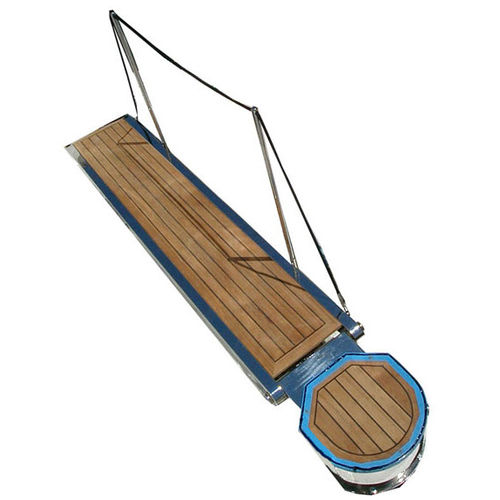 Gangway für Boot - EZB-1115-30 - Ezberci Marine - schwenkbar / hydraulisch / Edelstahl