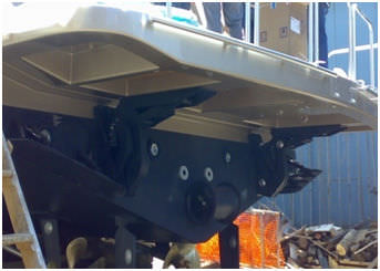 Hubplattform - EZB-430 series - Ezberci Marine - für Boot / Edelstahl / für Heck / Spiegel