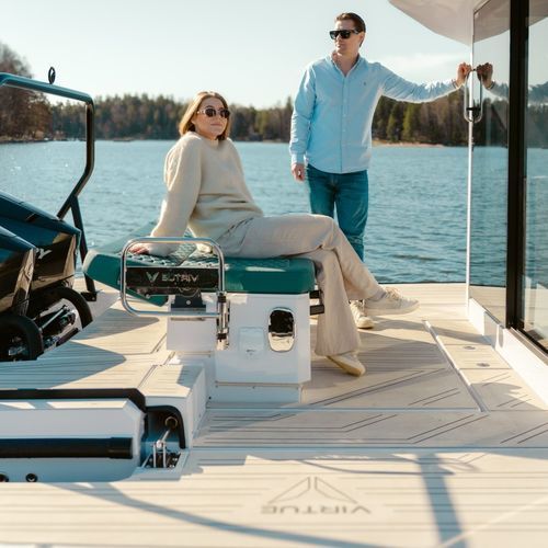 Platte für Bootsdeck-Beläge - Off-White - Flexiteek - Teakholz