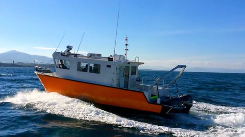 Boot für hydrographische Studien Berufsschiff - CATA 1200 - MOGGARO ALUMINIUM YACHTS - Katamaran / Innenborder / Aluminium
