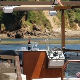 Außenborder-Pontonboot - M600 - MOGGARO ALUMINIUM YACHTS - elektrisch / Aluminium / max. 12 Personen