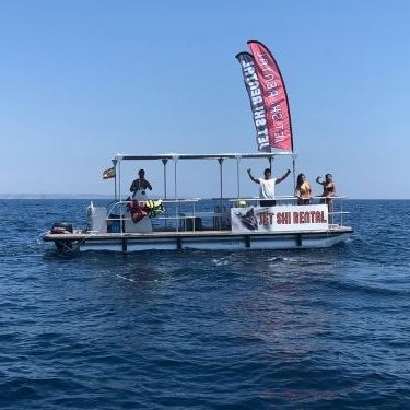 Außenborder-Pontonboot - M800 - MOGGARO ALUMINIUM YACHTS - Wasserski / Sport / Aluminium