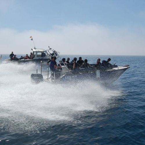 Taucherbasisboot Berufsschiff - M650 - MOGGARO ALUMINIUM YACHTS - Außenborder / Aluminium