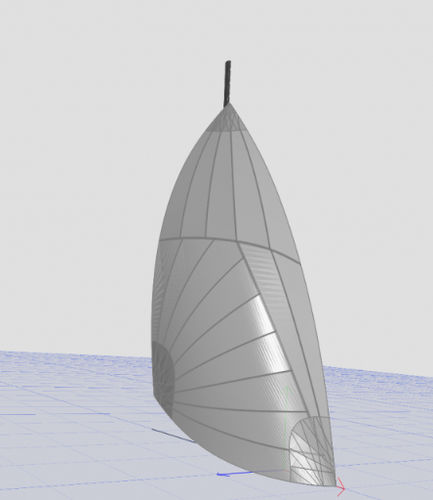 Asymmetrischer Spinnaker - 2215 - NENUPHAR - für Jolle / Triradial-Schnitt