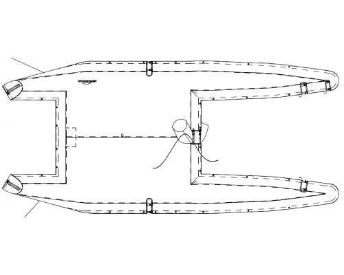 Schutzhülle für Sportmultihulls - 30238 - NENUPHAR - PVC / Hobie Cat 18