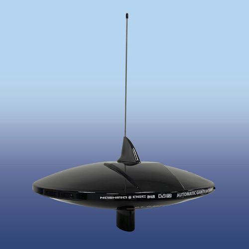 TV-Antenne - Nashira AGC DAB 20 Black - Glomex - FM / RNT / für Boot