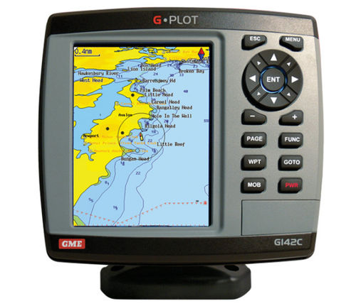 Kartenplotter-Multifunktionsgerät - G142C - GME electrophones - GPS / für Marineanwendungen / Farb