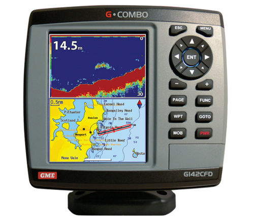 Multifunktionsgerät-System / GPS - G142CFD - GME electrophones - Kartenplotter / Fishfinder / für Boot