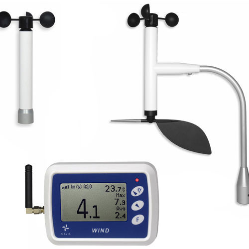 Digitaler Windmesser - WR5  - NAVIS elektronika - drahtlos / mit Alarm