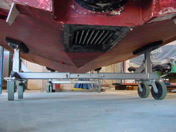 Motorboot-Bootsgestell - TITAN - Hostar - verstellbar / transportierbar