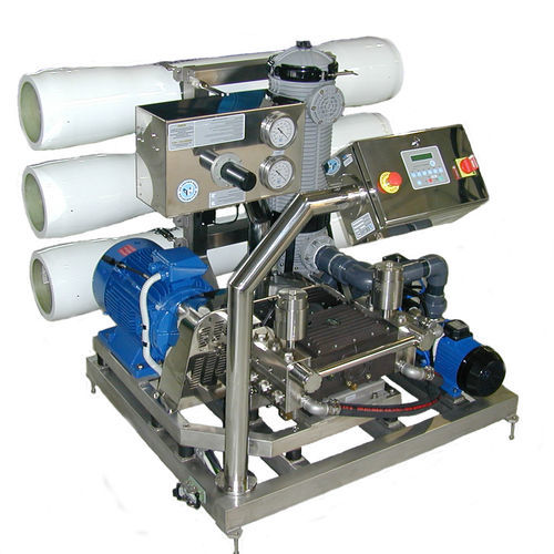Entsalzungsanlage für Boot - GROUND  - HP High Pressure S.R.L. - Umkehrosmose / Energierückgewinnung / manuell
