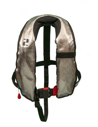 Automatisch aufblasbare Rettungsweste - SeaLion Alu FR ISO - Hansen Protection AS - 150 N / unisex / mit Sicherheitsgurt