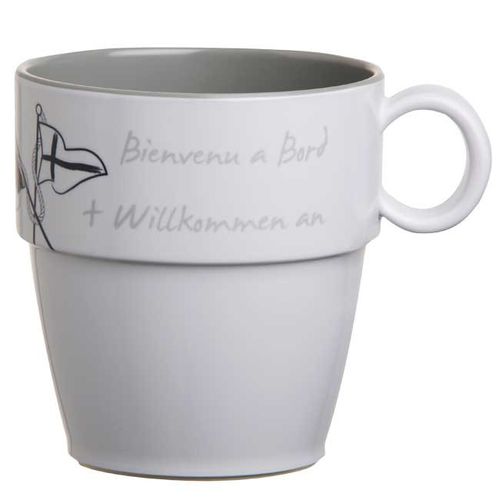 Melaminbeschichtete Tasse - WELCOME ON BOARD - Marine Business