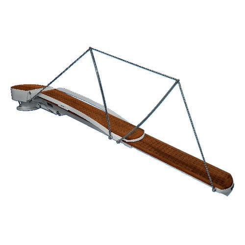 Gangway für Boot - 3893S series - Opacmare - Teleskop / schwenkbar / hydraulisch