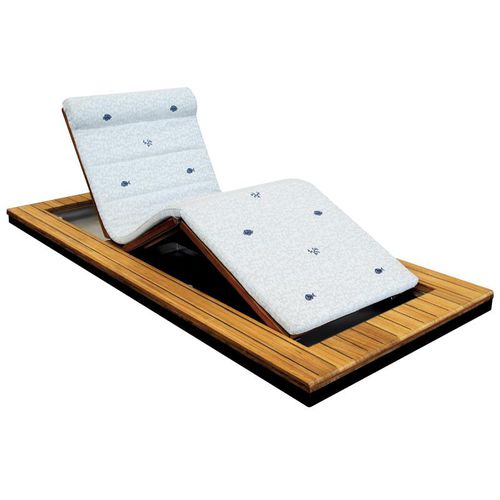 Liegestuhl für Yacht - 6300/12 - Opacmare - elektrisch / einbaubar / Teakholz