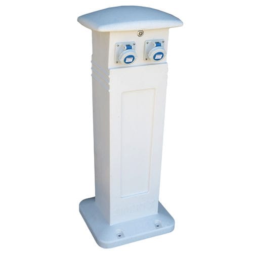 Säule mit integrierter Beleuchtung - SMART X - Plus Marine - Stromversorgung / Wasserversorgung / für Steg