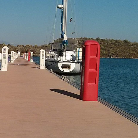 Hydrant - SMART - Plus Marine - mit integrierter Beleuchtung / für Steg