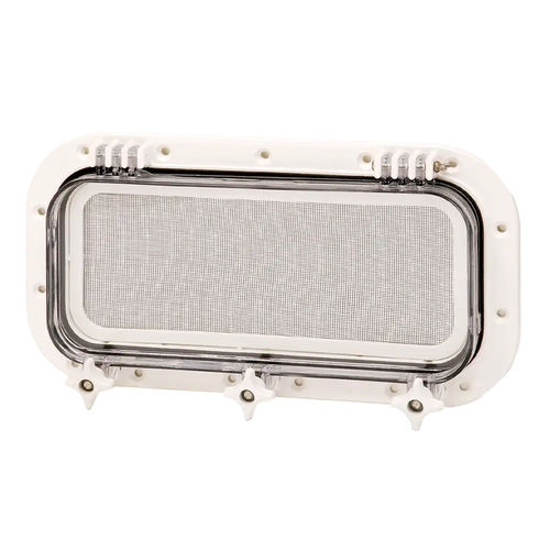Rechteckiges Bullauge - GRAY  - Pompanette - oval / elliptisch / für Boot